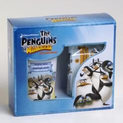 Disney I Pinguini Di Madagascar Gift Set Bath Time Shampoo Doccia+salviettine