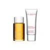 Clarins Cofanetto Rassoda & Tonifica Huile Tonic 100 Ml + Lift-Fermeté Crème Riche Régénérante 100 Ml