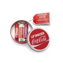 Coca-Cola Coca Cola Kit Scatola Tonda In Latta + 3 Lip Smacker Baume Balsamo Labbra