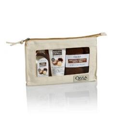 Omia - Kit Capelli Olio Di Macamadia - Fisio Shampoo 100 Ml + Maschera 75 Ml + Asciugamano + Pochette
