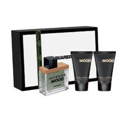Dsquared2 - Cofanetto Intense He Wood Black & White - Eau De Toilette 30 Ml + Hair & Body Wash 30 Ml + Body Moisturizer 30 Ml