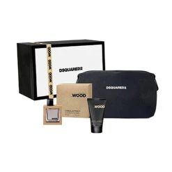 Dsquared2 - Cofanetto He Wood Beauty Black % White - Eau De Toiltte 50 Ml +hair & Body Wash 100 Ml + Beauty Man + Scatola In Metallo
