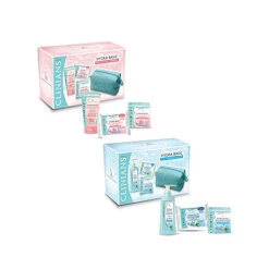 Clinians - Cofanetto Hydra Basic - Crema Idratante 50 Ml + Detergente Viso 150 Ml + Salviette Struccanti 10 Pz + Beauty Vari Tipi