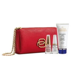 Collistar - Cofanetto Smalto Gloss Effetto Gel 511 + 3in1 Base Rafforzatore-fissatore + Trattamento Mani Anti-eta' 50 Ml + Pochette Piquadro