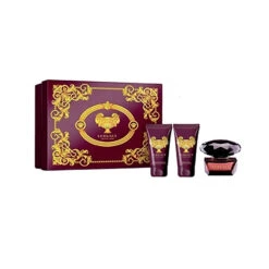 Versace - Cofanetto Crystal Noir - Eau De Toilette 50 Ml + Bath & Shower Gel 50 Ml + Body Lotion 50 Ml