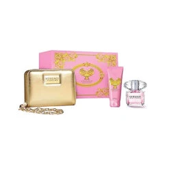 Versace - Cofanetto Bright Crystal - Eau De Toilette 90 Ml + Perfumed Body Lotion 100 Ml + Versace Golden Pochette