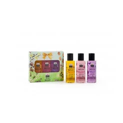 Aquolina - Cofanetto Vivi Natura Pura Dolcezza - Bagno Doccia Sweet Honey Vanilla 100 Ml + Bagno Doccia Happi Iris Flowers 100 Ml + Bagno Doccia Pink Flowers & Karite' 100 Ml