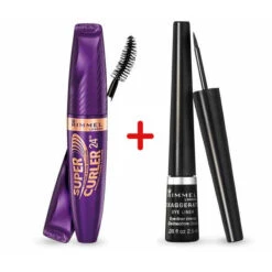 Rimmel - Mascara Super Curler 24h + Eyeliner Exaggerate
