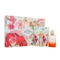 Simply Beautiful Confezione Regalo 100ml EDP + 100ml Lozione Corpo + 100ml Bagnoschiuma + 15ml Spray Da Borsetta