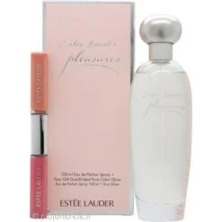Estee Lauder Pleasures Confezione Regalo 100ml EDP + 4.2ml Dual Ended 2 In 1 Lucidalabbra