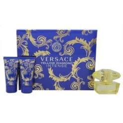 Versace Yellow Diamond Intense Confezione Regalo 50ml EDP + 50ml Lozione Corpo + 50ml Gel Doccia
