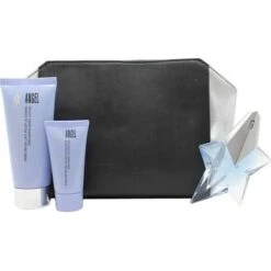 Thierry Mugler Angel Confezione Regalo 25ml EDP + 100ml Lozione Profumata Per Il Corpo + 30ml Gel Doccia Profumato + Borsetta