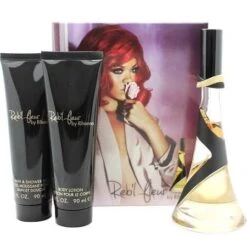 Rihanna Reb'l Fleur Confezione Regalo 50ml EDP + 90ml Lozione Per Il Corpo + 90ml Docciaschiuma