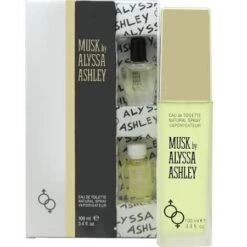 Alyssa Ashley Musk Confezione Regalo 100ml EDT + 5ml Musk Perfume Oil + 5ml White Musk Perfume Oil