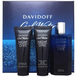 Davidoff Cool Water Night Dive Confezione Regalo 125ml EDT + 75ml Gel Doccia + 75ml Balsamo Dopobarba