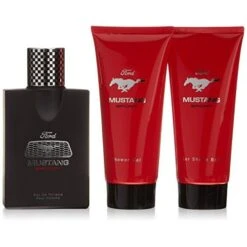 Mustang Sport Confezione Regalo 100ml EDT Spray + 150ml Gel Doccia + 150ml Balsamo Dopobarba