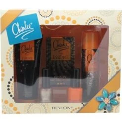 Revlon Charlie Essence Confezione Regalo 30ml EDT + 2 Smalti + 75ml Spray Corpo + 100ml Lozione Per Il Corpo