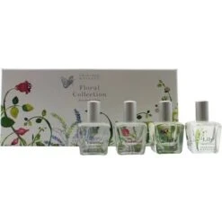 Crabtree & Evelyn Floral Collection Confezione Regalo 4 X 15ml EDT Spray - Rosewater + Lavender + Iris + Lily