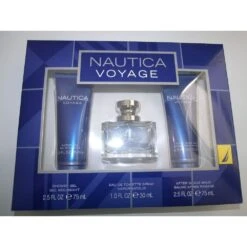 Nautica Voyage Confezione Regalo 30ml EDT + 75ml Gel Doccia + 75ml Balsamo Dopobarba