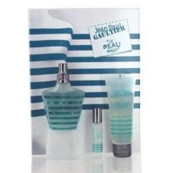 Jean Paul Gaultier Le Beau Male Confezione Regalo 125ml EDT Spray + 75ml Gel Doccia + 9ml EDT
