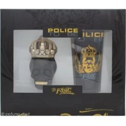 Police To Be The King Confezione Regalo 40ml EDT Spray + 100ml All Over Body Shampoo