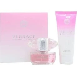 Versace Bright Crystal Confezione Regalo 50ml EDT + 100ml Lozione Per Il Corpo
