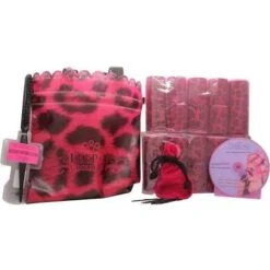 Sleep In Rollers Scruffy Little Cat Confezione Regalo 20 Bigodini + Borsetta Riutilizzabile + Sacchetto In Velluto + Spazzola + DVD Tutorial