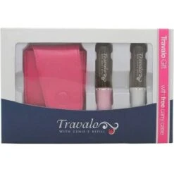 Travalo Fragrance Vaporisateur Pure Confezione Regalo 2 X Travalo Sprays (Rosa + Argentato) + Astuccio