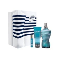 Jean Paul Gaultier Le Male Confezione Regalo 125 Ml EDT + 75 Ml Gel Doccia All-Over + 9 Ml Spray Tascabile