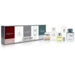 Calvin Klein Men Miniature Confezione Regalo 10 Ml Euphoria Men EDT + 10 Ml CK 1 EDT + 10 Ml Eternity Men EDT + 10 Ml CK 2 EDT + 10 Ml CK Free EDT