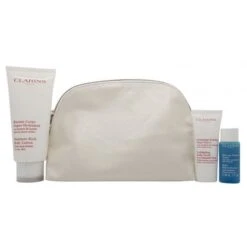 Clarins Moisture Rich Confezione Regalo 200ml Moisture Rich Lozione Corpo + 30ml Bagnoschiuma + 30ml Body Scrub + Borsa