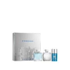 Azzaro Chrome Confezione Regalo 50 Ml EDT + 50 Ml Lozione Dopobarba + 75 Ml Deodorante Stick