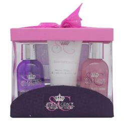 Style & Grace Mini Pamper Confezione Regalo 100ml Crema Da Bagno + 70ml Bagnoschiuma + 100ml Lozione Corpo