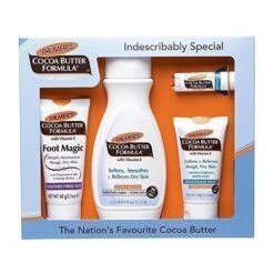 Palmer's Cocoa Butter Formula Confezione Regalo 250ml Lozione Corpo + 60g Crema Piedi + 60g Crema Concentrata + Balsamo Labbra