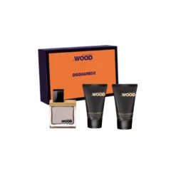 Dsquared2 Cofanetto He Wood Blue & Orange Set - Eau De Toilette 30 Ml + Hair & Body Wash 30 Ml + Hydrating Body Moisturizer 30 Ml