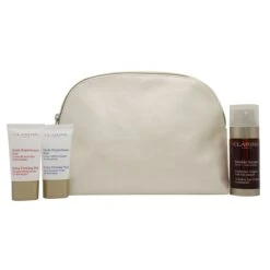 Clarins Confezione Regalo 30 Ml Siero Anti Età + 15 Ml Extra-Firming Crema Giorno Anti Rughe+ 15 Ml Extra-Firming Crema Notte Rigenerante + Borsa