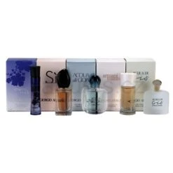 Giorgio Armani Miniature Confezione Regalo 3 Ml Armani Code EDP + 7 Ml Si EDP + 5 Ml Acqua Di Gioia EDP + 4 Ml Mania EDP + 5 Ml Acqua Di Gio EDT