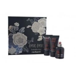 Cacharel Amor Amor Forbidden Kiss Confezione Regalo 50 Ml EDT Spray + 2 X 75 Ml Lozione Per Il Corpo