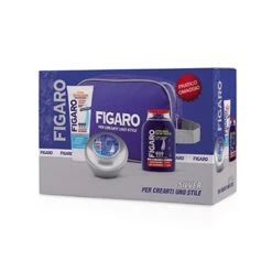 Figaro - Cofanetto Silver - Crema Pre Rasatura + Crema Da Barba + Dopobarba Gel Lotion + Beauty