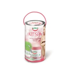Equilibra - Cofanetto Spa Experience - Scrub Copro Nutriente 550 G + Sali Da Bagno 250 G + Spugnarete Coordinata