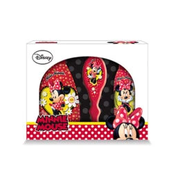 Disney - Cofanetto Minnie Mouse Hair & Beauty Set - Shampoo 300 Ml + Balsamo Spray 200 Ml + Spazzola Per Capelli