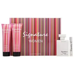 Creative Colours Signature Women Confezione Regalo 100 Ml EDT Spray + 120 Ml Gel Doccia + 120 Ml Lozione Corpo + 10 Ml EDT