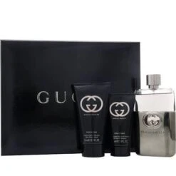Gucci Guilty Pour Homme Confezione Regalo 90ml EDT Spray + 75ml Balsamo Dopobarba + 50ml Gel Doccia