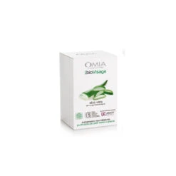 Omia - Cofanetto Ecobio Visage Essential Aloe Vera - Crema Viso 75 Ml + Salviette Struccanti Argan 25 Xlarge Pz + Pochette Cotone