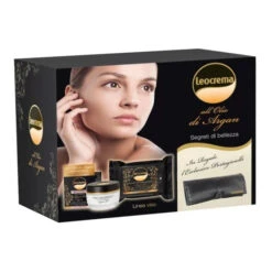 Leocrema - Cofanetto Leocrema Viso - Crema Viso Idratante 50 Ml + Salviettine Struccanti + Portagioielli