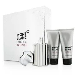 MONTBLANC Mont Blanc Emblem Intense Confezione Regalo Eau De Toilette Spray 100 Ml + Doccia Gel 100 Ml + Balsamo Dopobarba 100 Ml