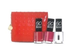 Rimmel - Cofanetto Super Shine - 60 Seconds Super Shine Smalto Trasparente + 60 Seconds Super Shine Smalto Colore Pieno In 2 Varianti