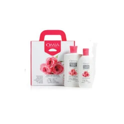 Omia Cofanetto Rosa Damascena Bio Bagno Fiori 400 Ml + Crema Fluida Corpo 250 Ml