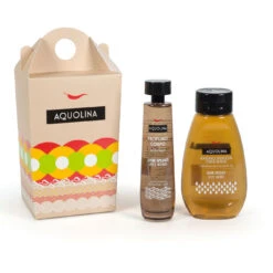 Aquolina Cofanetto Cestino Gourmet Legni Speziati - Bagno Doccia 300 Ml + Profumo Corpo 100 Ml