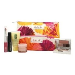 Clinique Confezione Regalo Da Viaggio 30ml Dramatically Different Lozione Idratante + 15ml Moisture Thirst Relief + 1.2g All About Shadow + 3.5ml High Impact Mascara + 1.2g Rossetto + 2 X Borsette Trucco